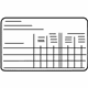 Mercedes-Benz 906-584-72-38-26 TIRE PRESSURE STICKER Mercedes-Benz 906-584-72-38-26 TIRE PRESSURE STICKER