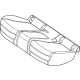 Mercedes-Benz 254-920-49-02-8U01 OUTER COVER, RR SEAT CUSH Mercedes-Benz 254-920-49-02-8U01 OUTER COVER, RR SEAT CUSH