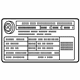 Mercedes-Benz 217-584-91-04 Tire Info Label Mercedes-Benz 217-584-91-04 Tire Info Label