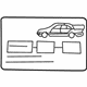 Mercedes-Benz 208-584-08-39 Tire Info Label Mercedes-Benz 208-584-08-39 Tire Info Label
