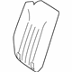Mercedes-Benz 164-920-66-47-7E79 Seat Back Cover Mercedes-Benz 164-920-66-47-7E79 Seat Back Cover