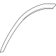 Mercedes-Benz 167-880-01-06-3996 Wheel Opening Molding Mercedes-Benz 167-880-01-06-3996 Wheel Opening Molding