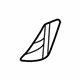 Mercedes-Benz 218-698-04-14 Rocker Molding Bracket Mercedes-Benz 218-698-04-14 Rocker Molding Bracket