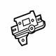 Mercedes-Benz 253-545-05-40 Control Module Mount Bracket Mercedes-Benz 253-545-05-40 Control Module Mount Bracket