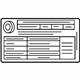 Mercedes-Benz 117-584-04-07 Tire Pressure Label Mercedes-Benz 117-584-04-07 Tire Pressure Label
