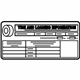 Mercedes-Benz 204-584-23-17 Tire Pressure Label Mercedes-Benz 204-584-23-17 Tire Pressure Label