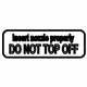 Mercedes-Benz 210-584-97-17 Caution Label Mercedes-Benz 210-584-97-17 Caution Label