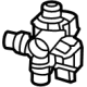 Mercedes-Benz 000-506-17-00 Changeover Valve Mercedes-Benz 000-506-17-00 Changeover Valve