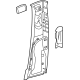 Mercedes-Benz 296-690-49-00-1D34 Upper Center Pillar Trim Mercedes-Benz 296-690-49-00-1D34 Upper Center Pillar Trim