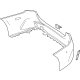 Mercedes-Benz 177-880-00-02-9999 Bumper Cover Mercedes-Benz 177-880-00-02-9999 Bumper Cover