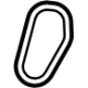 Mercedes-Benz 139-201-06-00 Water Manifold Seal Mercedes-Benz 139-201-06-00 Water Manifold Seal