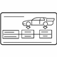 Mercedes-Benz 216-584-02-13 Tire Pressure Label Mercedes-Benz 216-584-02-13 Tire Pressure Label