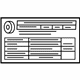 Mercedes-Benz 231-584-15-17 Label Mercedes-Benz 231-584-15-17 Label