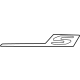 Mercedes-Benz 000-817-24-09 MODEL BADGE Mercedes-Benz 000-817-24-09 MODEL BADGE