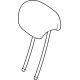 Mercedes-Benz 177-970-49-00-9D88 Headrest, Outer Mercedes-Benz 177-970-49-00-9D88 Headrest, Outer