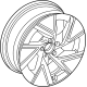 Mercedes-Benz 254-401-52-00-7X23 Wheel, Alloy Mercedes-Benz 254-401-52-00-7X23 Wheel, Alloy