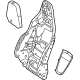 Mercedes-Benz 232-910-33-05-8U25 BACKREST SHELL Mercedes-Benz 232-910-33-05-8U25 BACKREST SHELL