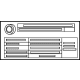 Mercedes-Benz 190-584-74-03 Tire Pressure Label Mercedes-Benz 190-584-74-03 Tire Pressure Label