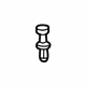 Mercedes-Benz 123-990-00-92 Lower Baffle Rivet Mercedes-Benz 123-990-00-92 Lower Baffle Rivet