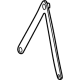 Mercedes-Benz 206-620-55-01 Center Brace Mercedes-Benz 206-620-55-01 Center Brace