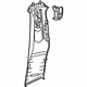 Mercedes-Benz 117-690-57-00-7H46 Upper Center Pillar Trim Mercedes-Benz 117-690-57-00-7H46 Upper Center Pillar Trim