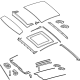 Mercedes-Benz 253-780-34-00-1C51 Sunroof Assembly Mercedes-Benz 253-780-34-00-1C51 Sunroof Assembly