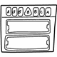 Mercedes-Benz 210-680-31-36-1400 Switch Bezel Mercedes-Benz 210-680-31-36-1400 Switch Bezel
