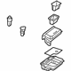 Mercedes-Benz 176-810-01-79-9H44 Ashtray Assembly Mercedes-Benz 176-810-01-79-9H44 Ashtray Assembly