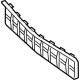 Mercedes-Benz 222-885-09-02 Lower Grille Mercedes-Benz 222-885-09-02 Lower Grille