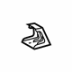Mercedes-Benz 209-694-00-14 Package Tray Trim Bracket Mercedes-Benz 209-694-00-14 Package Tray Trim Bracket