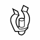 Mercedes-Benz 000-501-15-20 Upper Hose Bracket Mercedes-Benz 000-501-15-20 Upper Hose Bracket