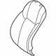 Mercedes-Benz 205-910-11-47-3E52 OUTER COVER, SEAT BACKR. Mercedes-Benz 205-910-11-47-3E52 OUTER COVER, SEAT BACKR.