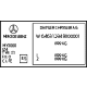 Mercedes-Benz 463-584-52-01 IDENTIFICATION PLATE Mercedes-Benz 463-584-52-01 IDENTIFICATION PLATE