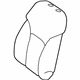 Mercedes-Benz 166-910-49-21-8T36 Seat Back Cover Mercedes-Benz 166-910-49-21-8T36 Seat Back Cover