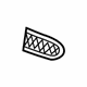 Mercedes-Benz 209-885-03-23 Outer Grille Mercedes-Benz 209-885-03-23 Outer Grille