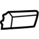 Mercedes-Benz 000-868-25-00 Seat Belt Guide Mercedes-Benz 000-868-25-00 Seat Belt Guide