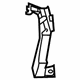 Mercedes-Benz 230-546-01-43 ABS Sensor Bracket Mercedes-Benz 230-546-01-43 ABS Sensor Bracket
