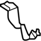 Mercedes-Benz 206-885-87-03 Tailpipe Extension Lower Bracket Mercedes-Benz 206-885-87-03 Tailpipe Extension Lower Bracket