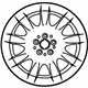 Mercedes-Benz 221-401-19-02-80 Wheel Mercedes-Benz 221-401-19-02-80 Wheel