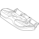 Mercedes-Benz 214-920-69-02 PADDING, REAR CUSHION