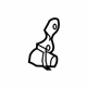 Mercedes-Benz 166-860-00-87-7E94 Child Seat Bracket Mercedes-Benz 166-860-00-87-7E94 Child Seat Bracket