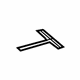 Mercedes-Benz 220-885-00-59 Tow Bracket Cover Strap Mercedes-Benz 220-885-00-59 Tow Bracket Cover Strap