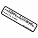 Mercedes-Benz 230-584-11-38 Label Mercedes-Benz 230-584-11-38 Label