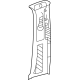 Mercedes-Benz 254-690-05-01-9K95 Upper Center Pillar Trim Mercedes-Benz 254-690-05-01-9K95 Upper Center Pillar Trim