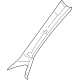 Mercedes-Benz 254-690-97-00-1D34 Windshield Pillar Trim Mercedes-Benz 254-690-97-00-1D34 Windshield Pillar Trim