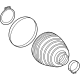 Mercedes-Benz 243-350-07-01 Boot Kit Mercedes-Benz 243-350-07-01 Boot Kit