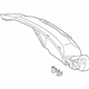 Mercedes-Benz 205-694-03-25-64-9F08 TRIM, TRUNK LID Mercedes-Benz 205-694-03-25-64-9F08 TRIM, TRUNK LID