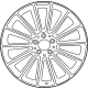 Mercedes-Benz 167-401-34-00-7X21 Wheel, Alloy Mercedes-Benz 167-401-34-00-7X21 Wheel, Alloy