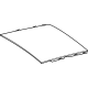 Mercedes-Benz 167-780-26-00 Rear Glass Mercedes-Benz 167-780-26-00 Rear Glass