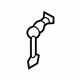 Mercedes-Benz 205-910-02-23 LEVER, HEIGHT ADJUSTMENT Mercedes-Benz 205-910-02-23 LEVER, HEIGHT ADJUSTMENT
